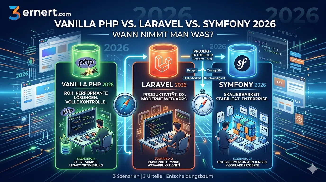 PHP vs. Laravel vs. Symfony