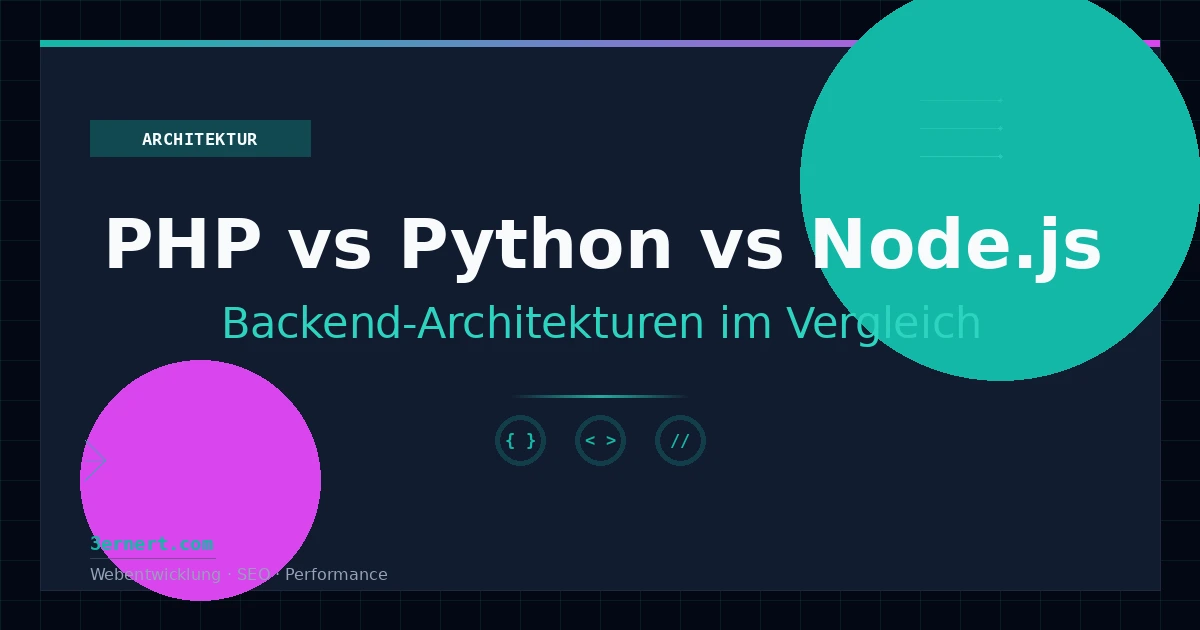 PHP vs Python vs JavaScript/Node.js (Webentwicklung/Backend)